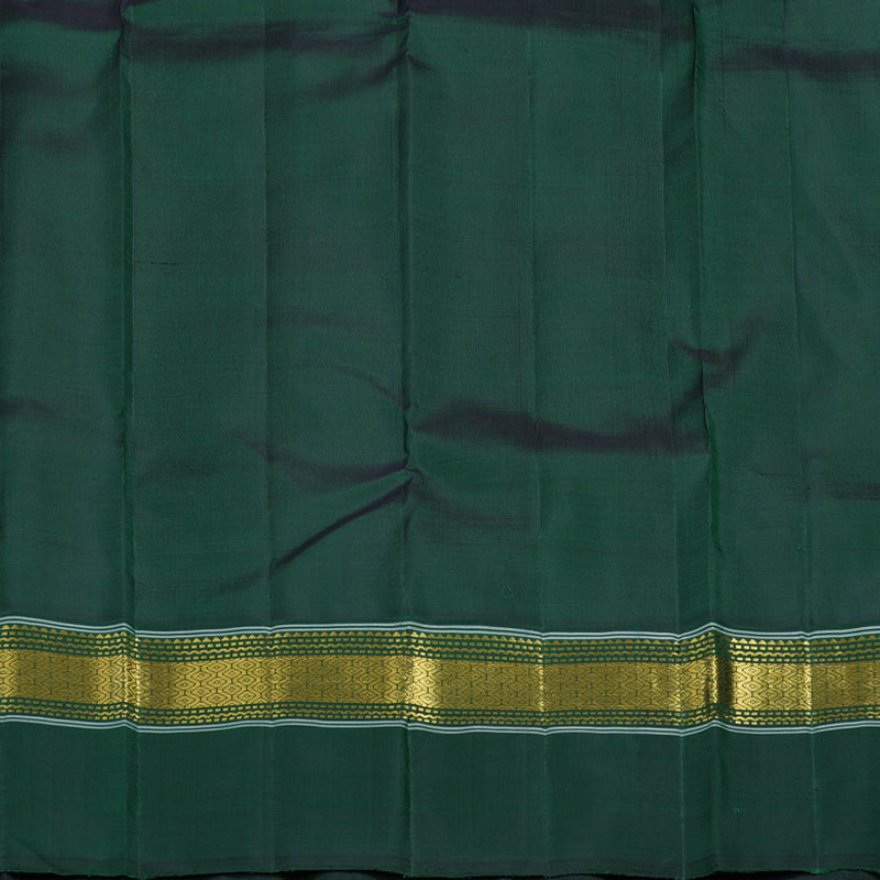 Hayagrivas Handloom Sandal Kanjivaram Silk Saree with Peacock Green Border KBF15D1-3
