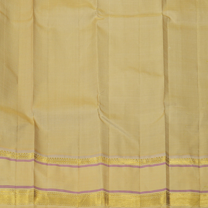 Hayagrivas Handloom Wine Kanjivaram Silk Saree with Sandal Border KBF15D1-4