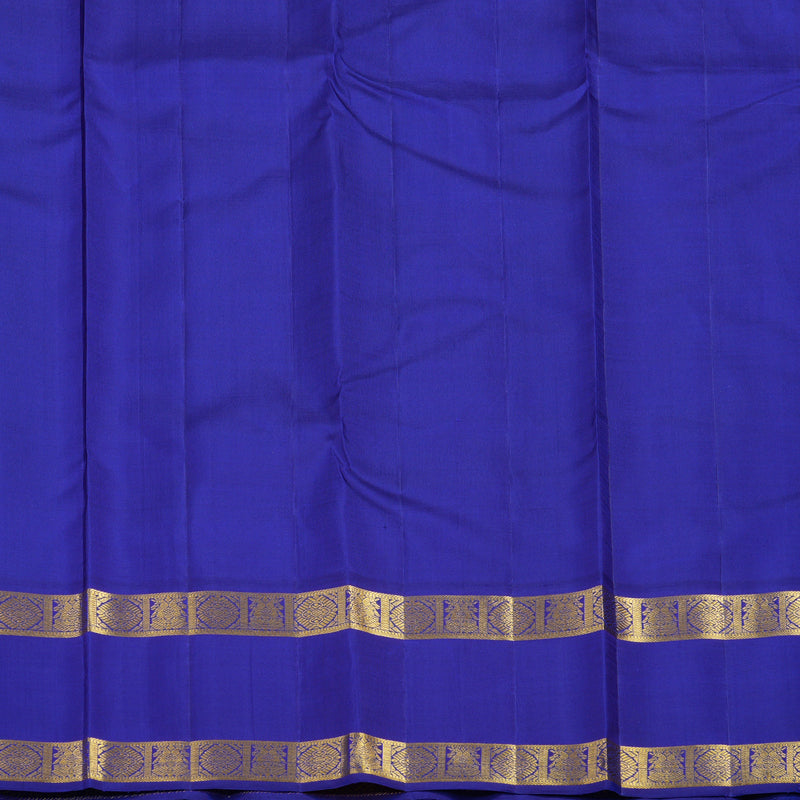 Hayagrivas Handloom Rexona Green Kanjivaram Silk Saree with MS Blue Border KBF15D1-6
