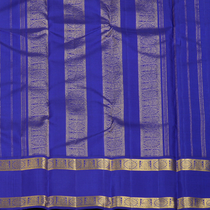 Hayagrivas Handloom Rexona Green Kanjivaram Silk Saree with MS Blue Border KBF15D1-6
