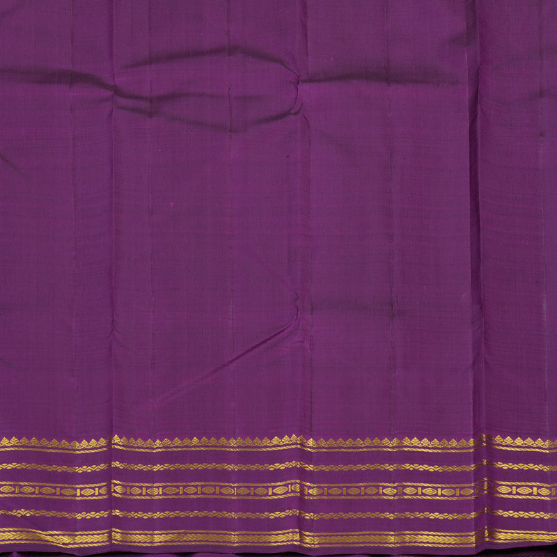 Hayagrivas Handloom Sandal Kanjivaram Silk Saree with Purple Border KBF15D4-1