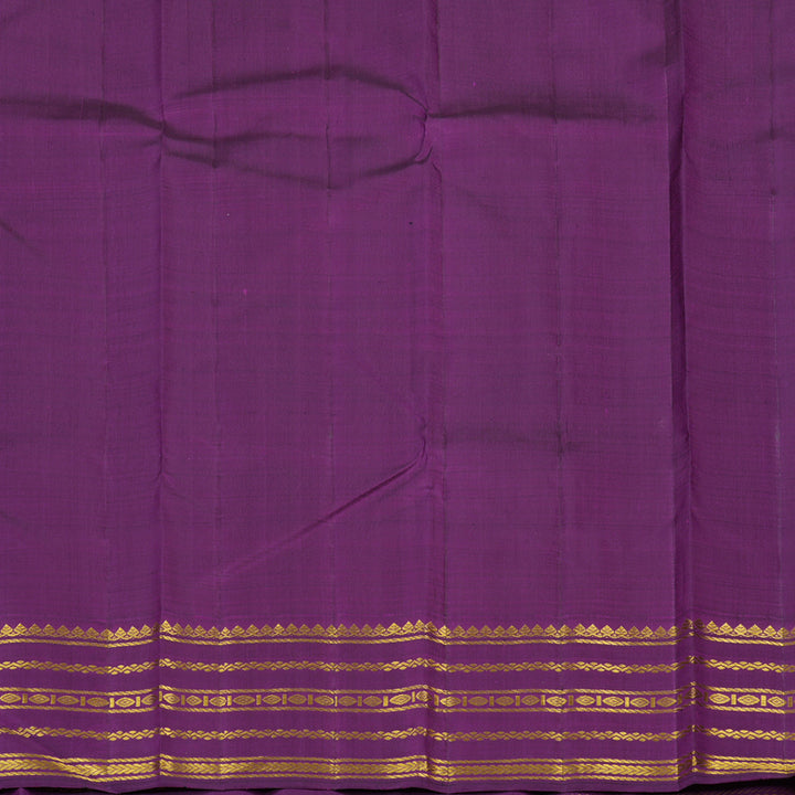 Hayagrivas Handloom Sandal Kanjivaram Silk Saree with Purple Border KBF15D4-1