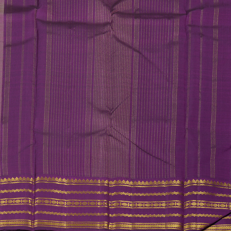 Hayagrivas Handloom Sandal Kanjivaram Silk Saree with Purple Border KBF15D4-1
