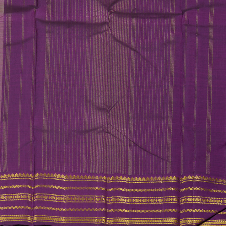 Hayagrivas Handloom Sandal Kanjivaram Silk Saree with Purple Border KBF15D4-1