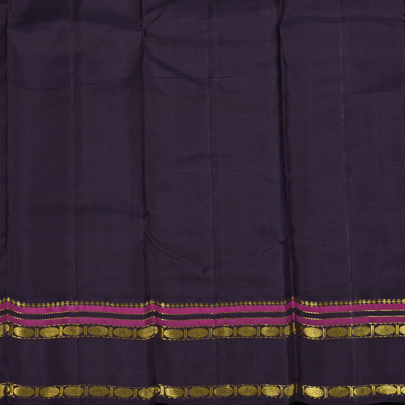 Hayagrivas Handloom Multicolour Checks Kanjivaram Silk Saree with Nagapazham Border KBF15D6-1