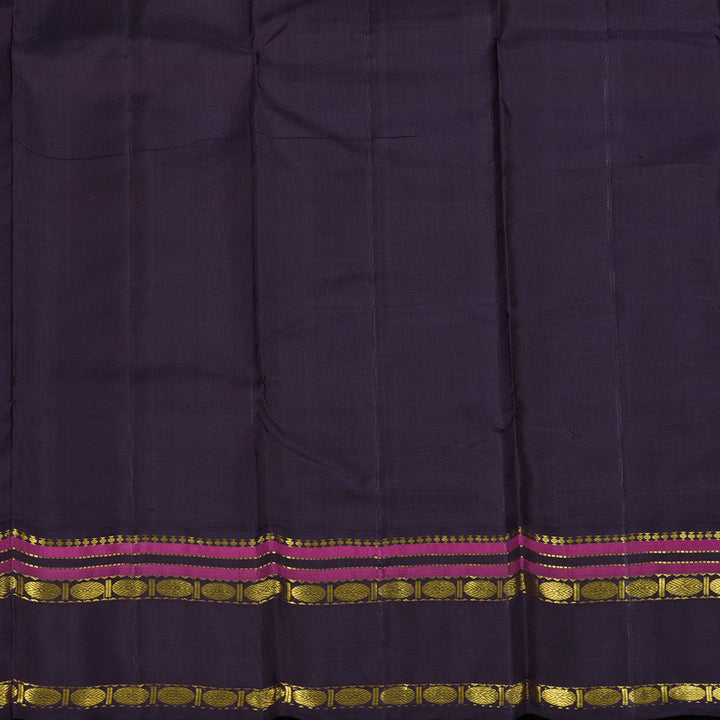 Hayagrivas Handloom Multicolour Checks Kanjivaram Silk Saree with Nagapazham Border KBF15D6-1