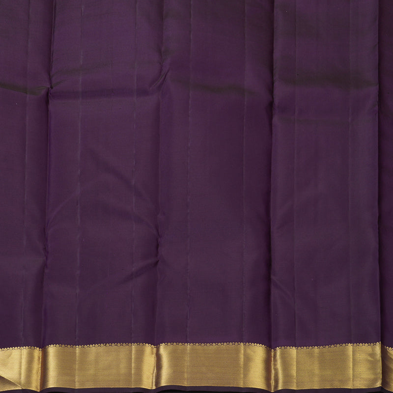 Hayagrivas Handloom Purple Kanjivaram Silk Saree KBF160D2-1
