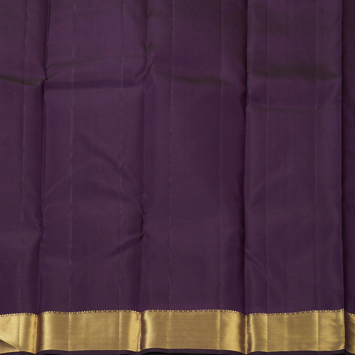 Hayagrivas Handloom Purple Kanjivaram Silk Saree KBF160D2-1