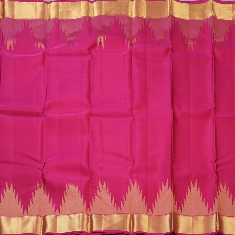 Hayagrivas Handloom Pink Kanjivaram Silk Saree KBF160D2-2