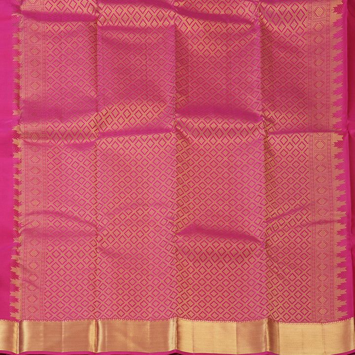 Hayagrivas Handloom Pink Kanjivaram Silk Saree KBF160D2-2