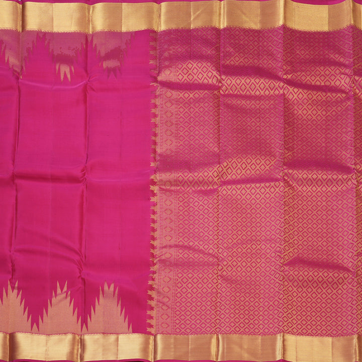 Hayagrivas Handloom Pink Kanjivaram Silk Saree KBF160D2-2