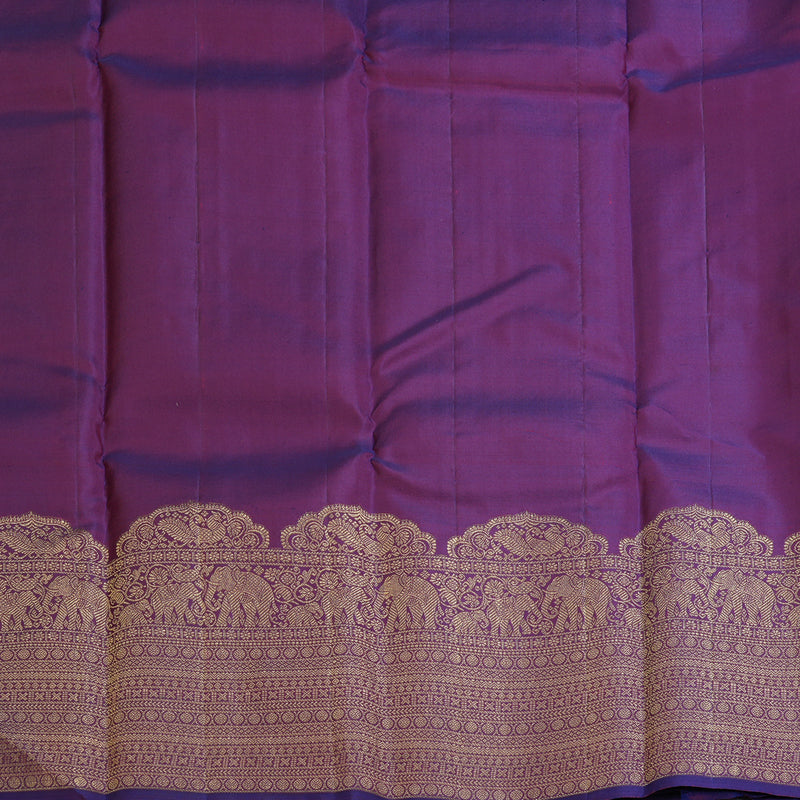 Hayagrivas Handloom Purple Kanjivaram Silk Saree KBF160D4-1