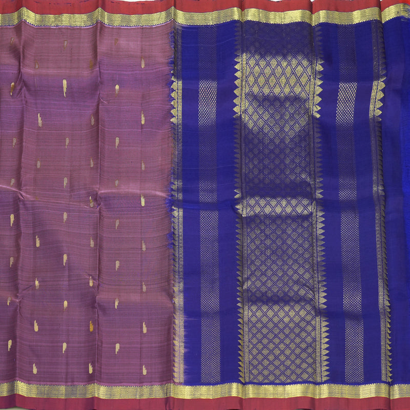 Hayagrivas Mauve Kanjivaram Silk Saree KBF162D1-6