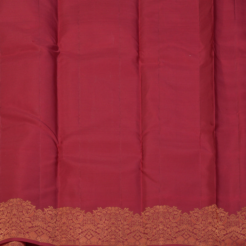 Hayagrivas Handloom Red Kanjivaram Silk Saree KBF163D1-3