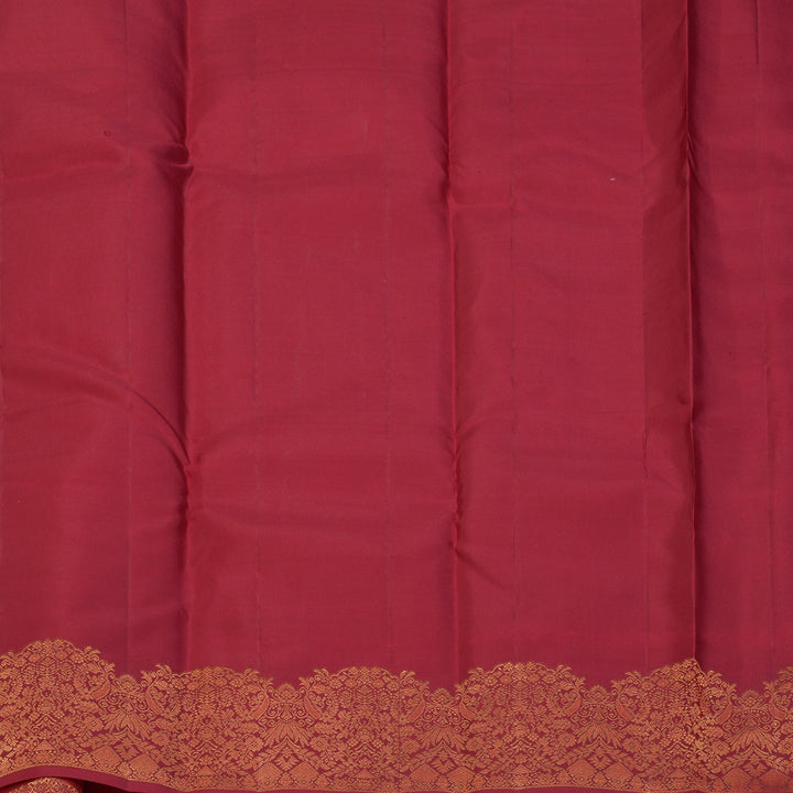 Hayagrivas Handloom Red Kanjivaram Silk Saree KBF163D1-3