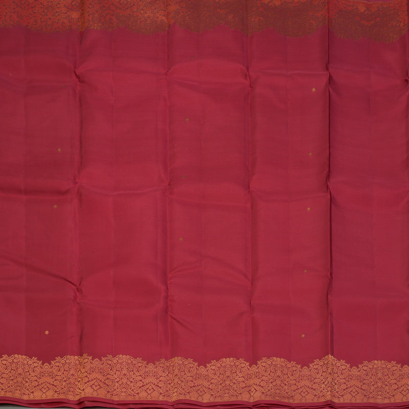 Hayagrivas Handloom Red Kanjivaram Silk Saree KBF163D1-3