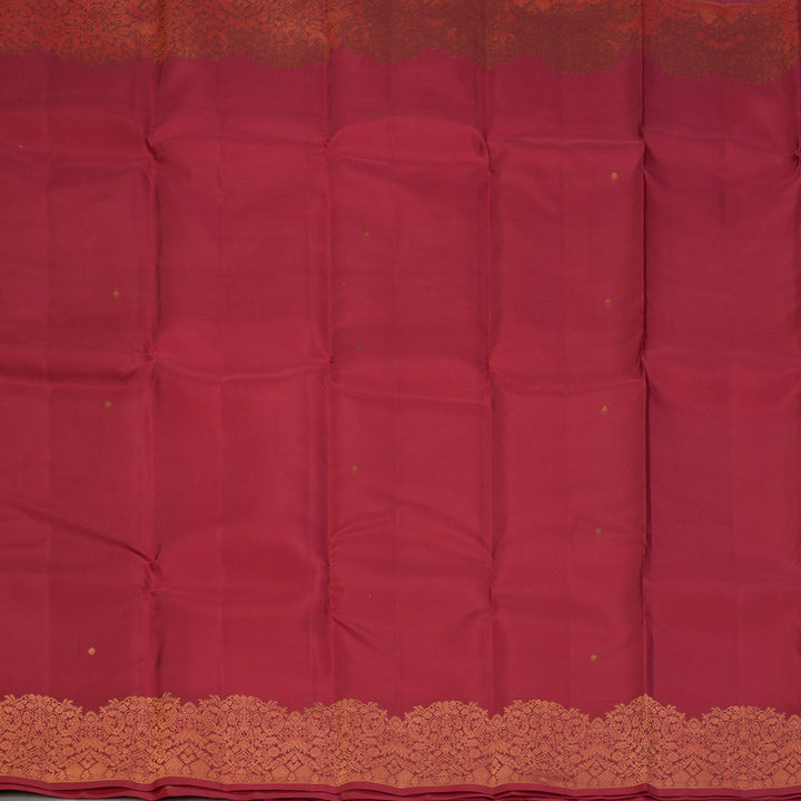 Hayagrivas Handloom Red Kanjivaram Silk Saree KBF163D1-3