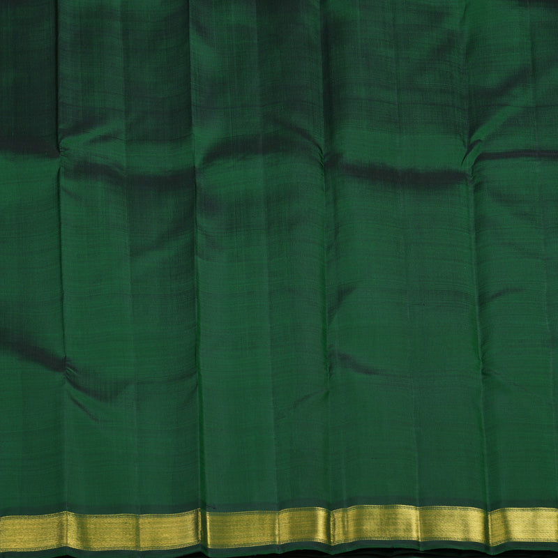 Hayagrivas Handloom Bottle Green Kanjivaram Silk Saree KBF16D1-1