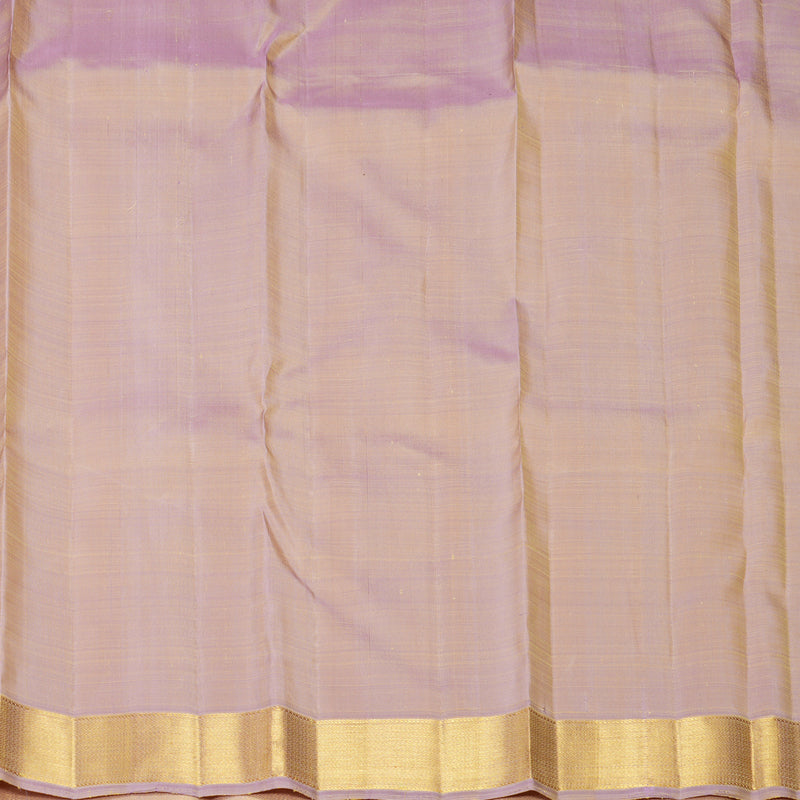 Hayagrivas Handloom Pista Green Kanjivaram Silk Saree with Lilac Border KBF176E4-1