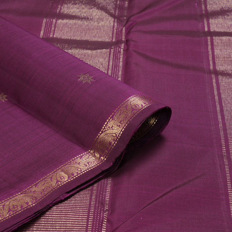 Hayagrivas Handloom Purple Kanjivaram Silk Saree KBF177E1-1