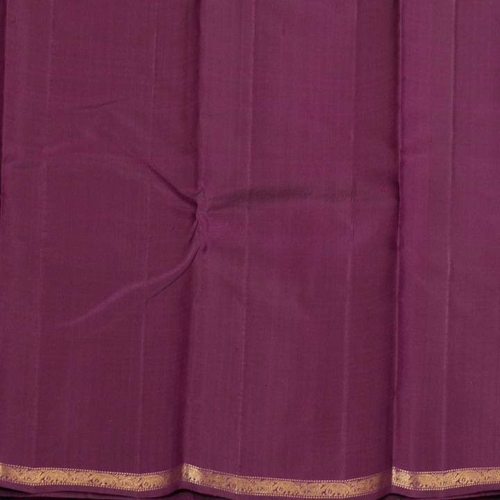 Hayagrivas Handloom Purple Kanjivaram Silk Saree KBF177E1-1