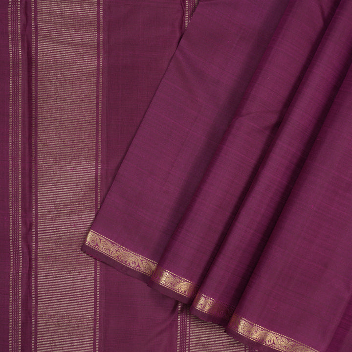 Hayagrivas Handloom Purple Kanjivaram Silk Saree KBF177E1-1