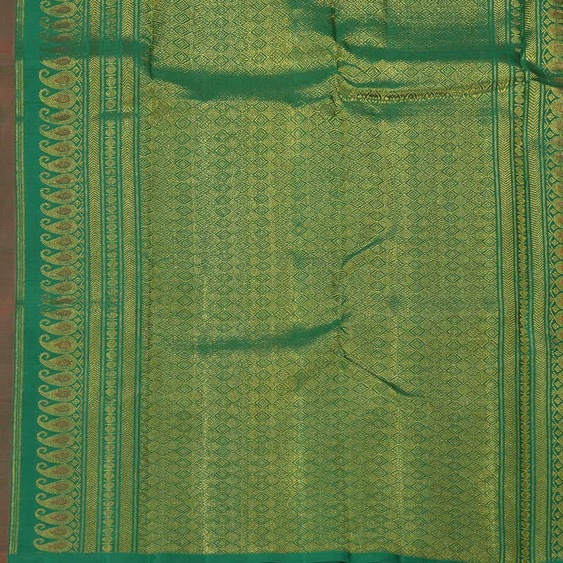 Hayagrivas Handloom Reddish Pink Kanjivaram Silk Saree KBF177E5-1