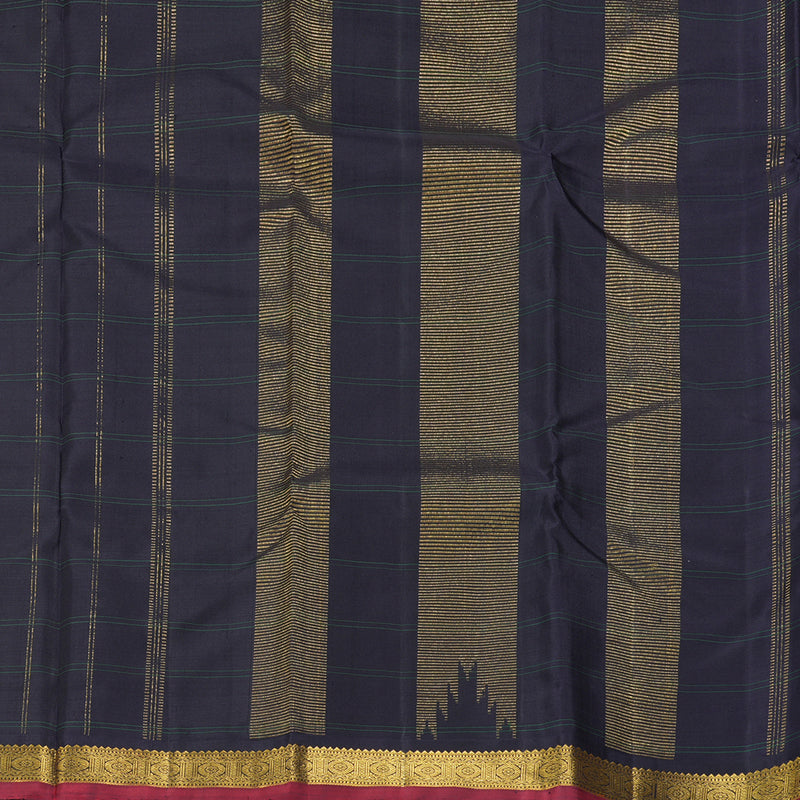 Hayagrivas Handloom Sandal Kanjivaram Silk Saree with Deep Snuff Border KBF178E1-1