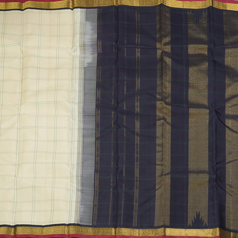 Hayagrivas Handloom Sandal Kanjivaram Silk Saree with Deep Snuff Border KBF178E1-1