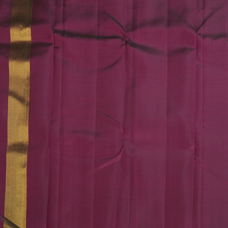 Hayagrivas Handloom Black Kanjivaram Silk Saree with Wine Border KBF178E4-1