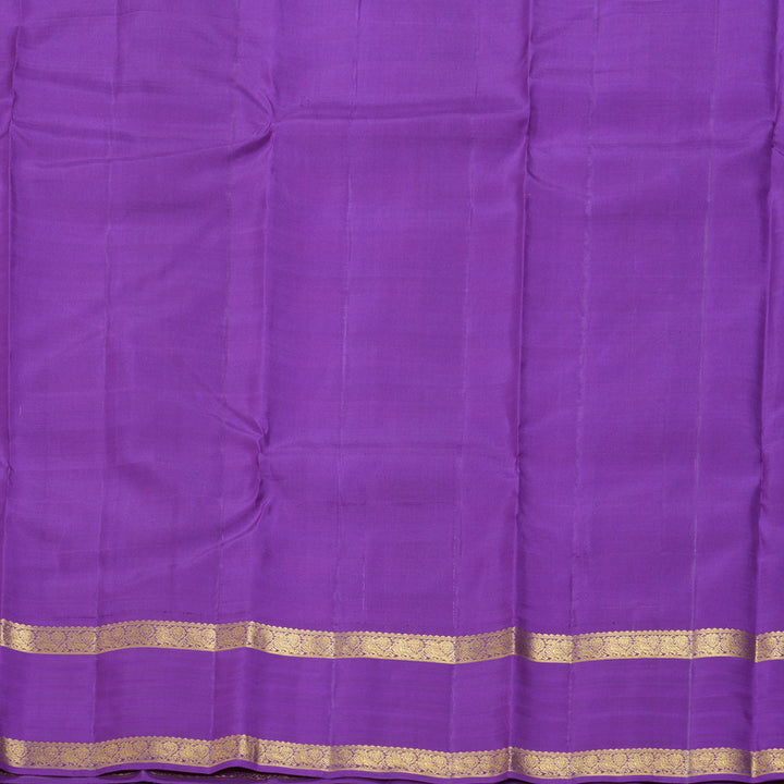 Hayagrivas Handloom Multicolour Checks Kanjivaram Silk Saree with Voilet Retta Pet Border KBF178E5-1