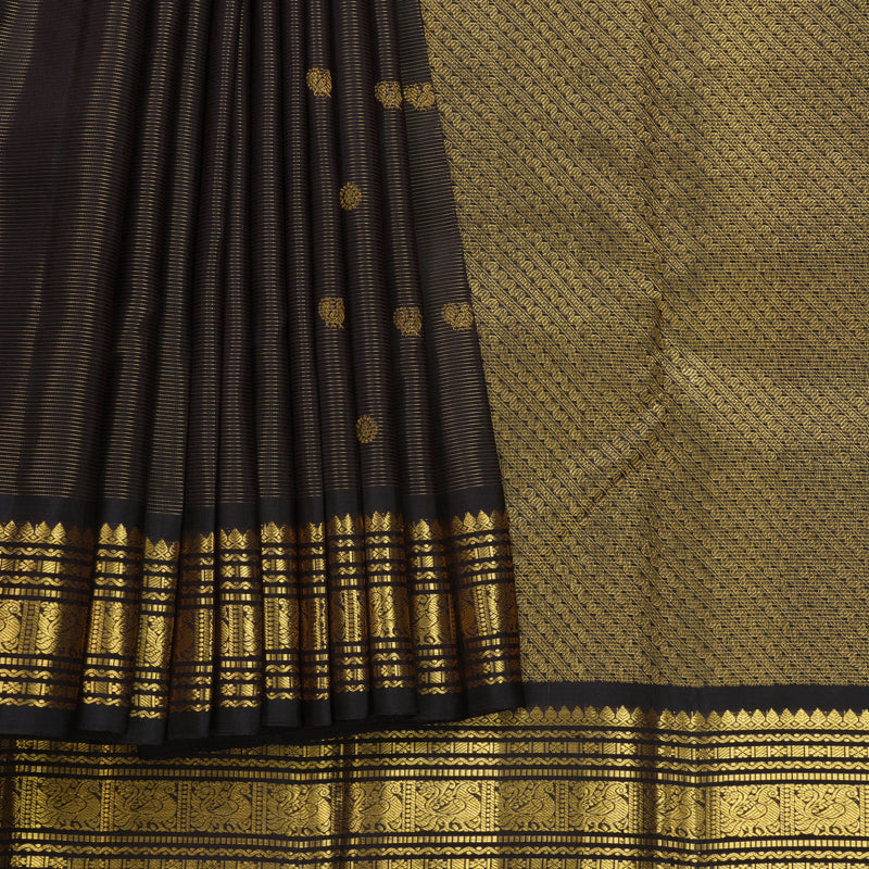 Hayagrivas Handloom Deep Jamun Kanjivaram Silk Saree KBF179E4-2