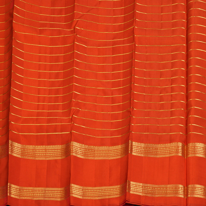 Hayagrivas Handloom Bottle Green Kanjivaram Silk Saree with Red Border KBF179E5-2