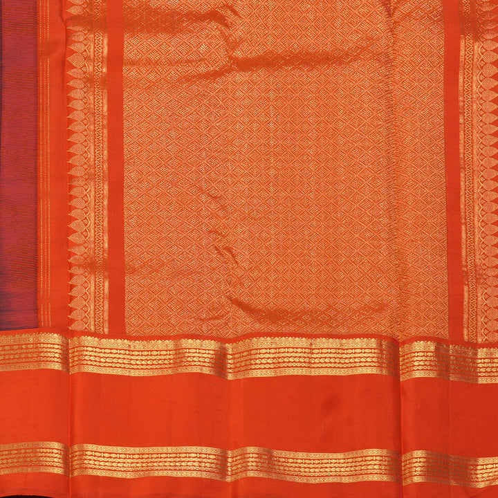 Hayagrivas Handloom Bottle Green Kanjivaram Silk Saree with Red Border KBF179E5-2