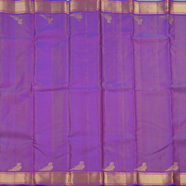 Hayagrivas Handloom Purple Kanjivaram Silk Saree KBF179E6-1