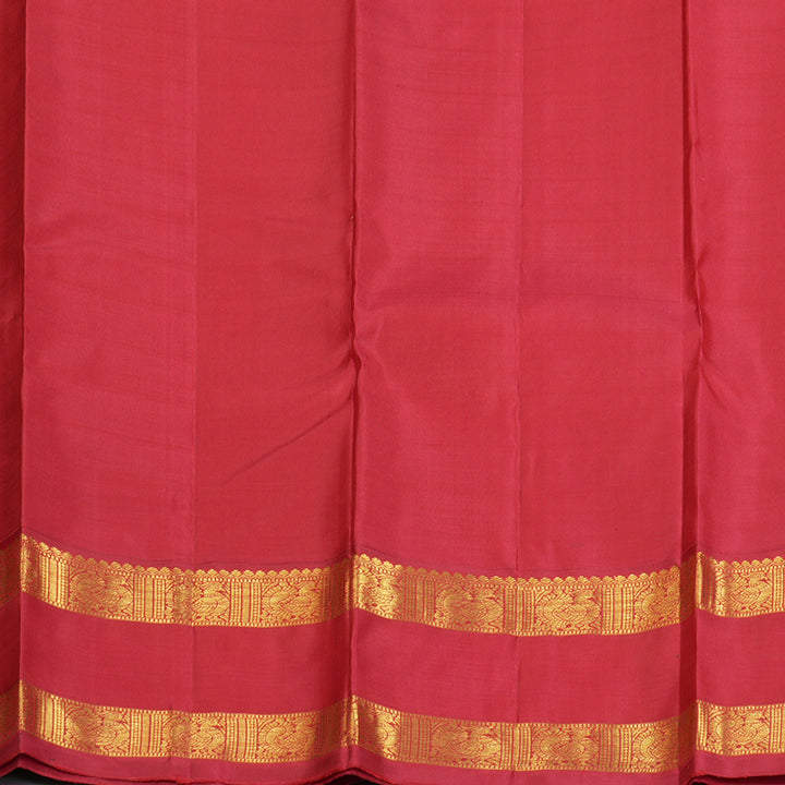 Hayagrivas Handloom Navy Blue Kanjivaram Silk Saree with Araku Border KBF182E7-1