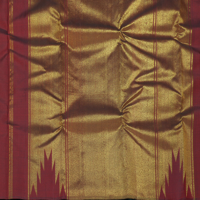 Hayagrivas Handloom Black Kanjivaram Silk Saree KBF183E2-1