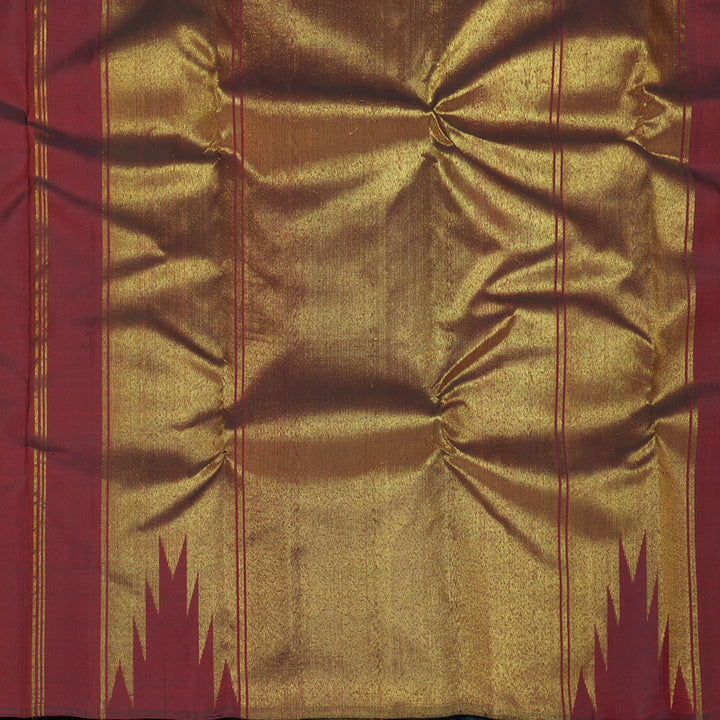 Hayagrivas Handloom Black Kanjivaram Silk Saree KBF183E2-1