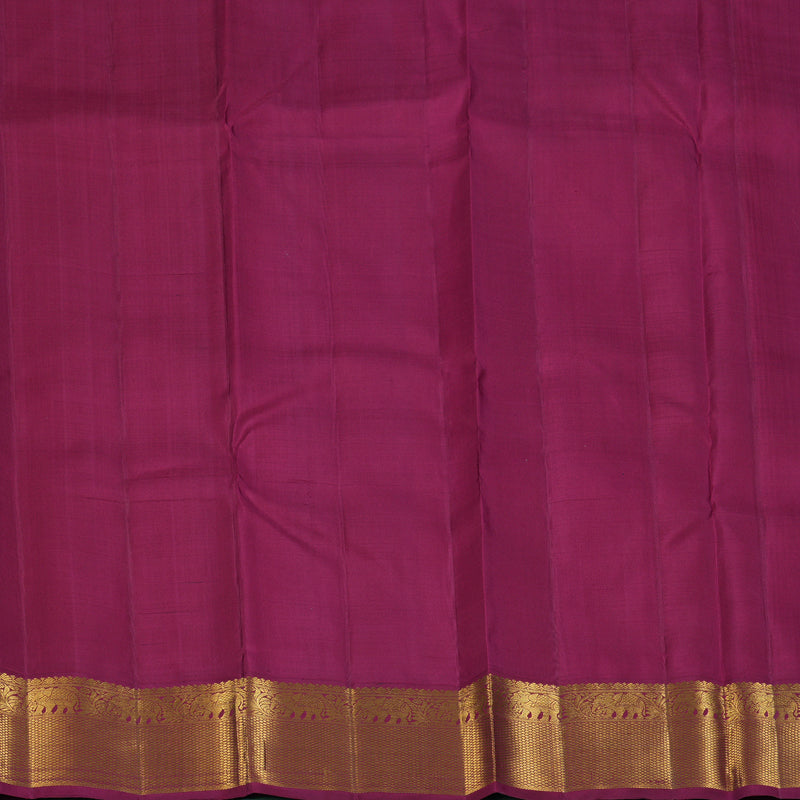 Hayagrivas Handloom Fanta Orange Kanjivaram Silk Saree with Dark Pink Border KBF186E1-2