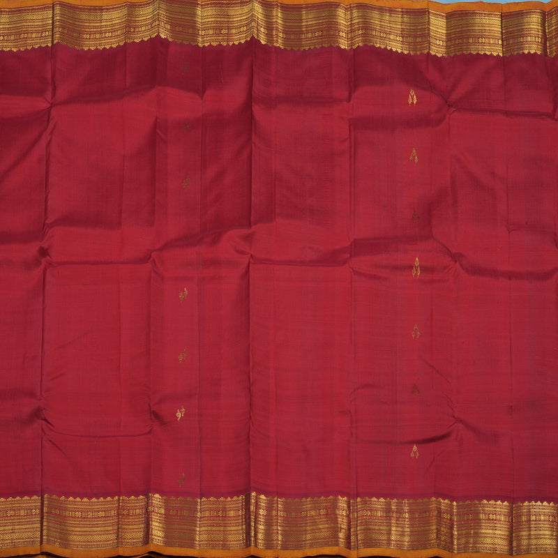Hayagrivas Handloom Red Kanjivaram Silk Saree KBF18D4-1