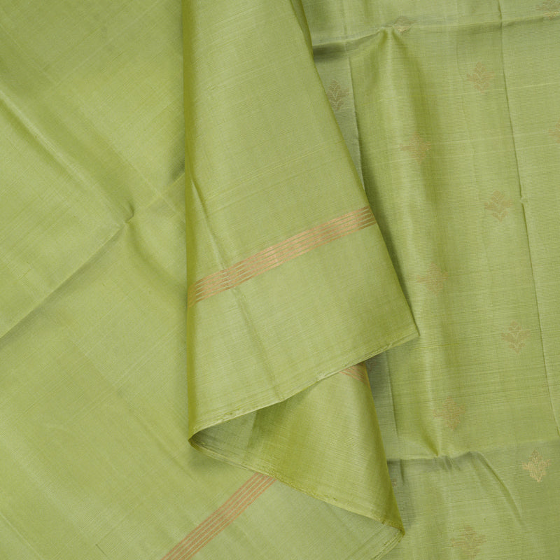 Hayagrivas Pista Green Handloom Soft Silk Saree KBF190E1-8