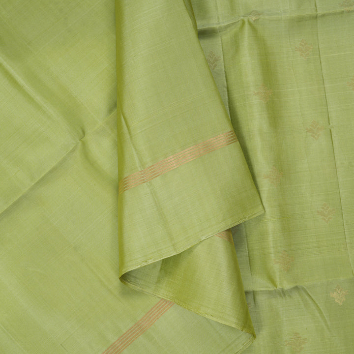 Hayagrivas Pista Green Handloom Soft Silk Saree KBF190E1-8