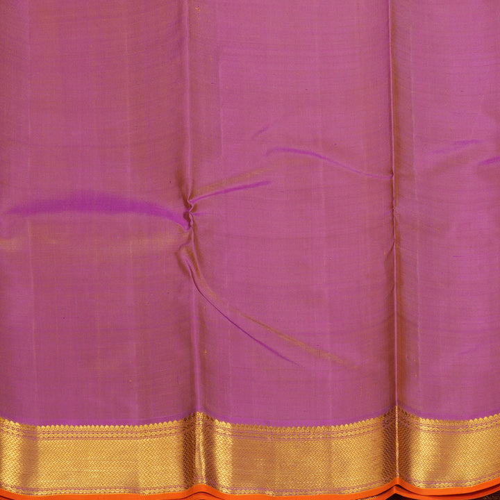 Hayagrivas Handloom Beige Kanjivaram Silk Saree with Onion Pink Border KBF194E1-1