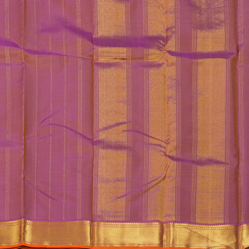 Hayagrivas Handloom Beige Kanjivaram Silk Saree with Onion Pink Border KBF194E1-1
