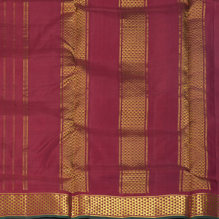 Hayagrivas Handloom Maroon Ten Yards Silk Saree KBF195E12-1