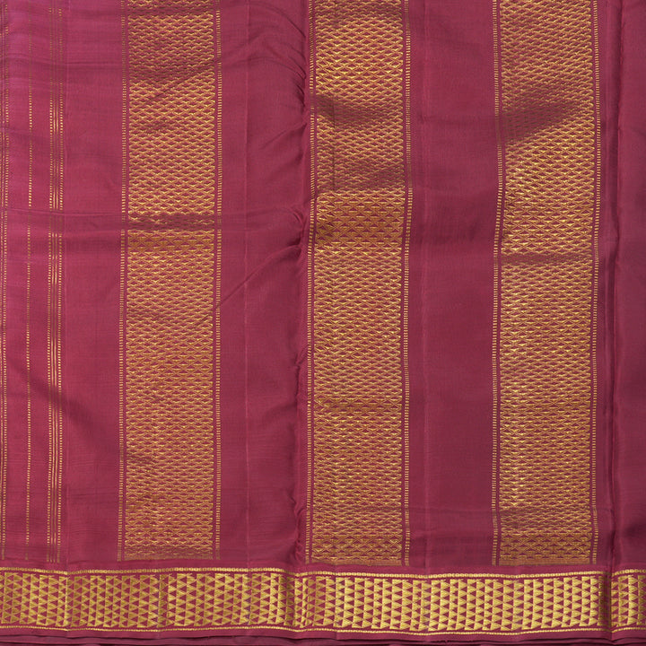 Hayagrivas Handloom Onion Pink Ten Yards Silk Saree KBF195E4-2