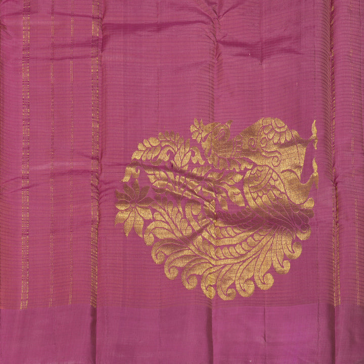 Hayagrivas Handloom Peach Kanjivaram Silk Saree KBF196E1-3