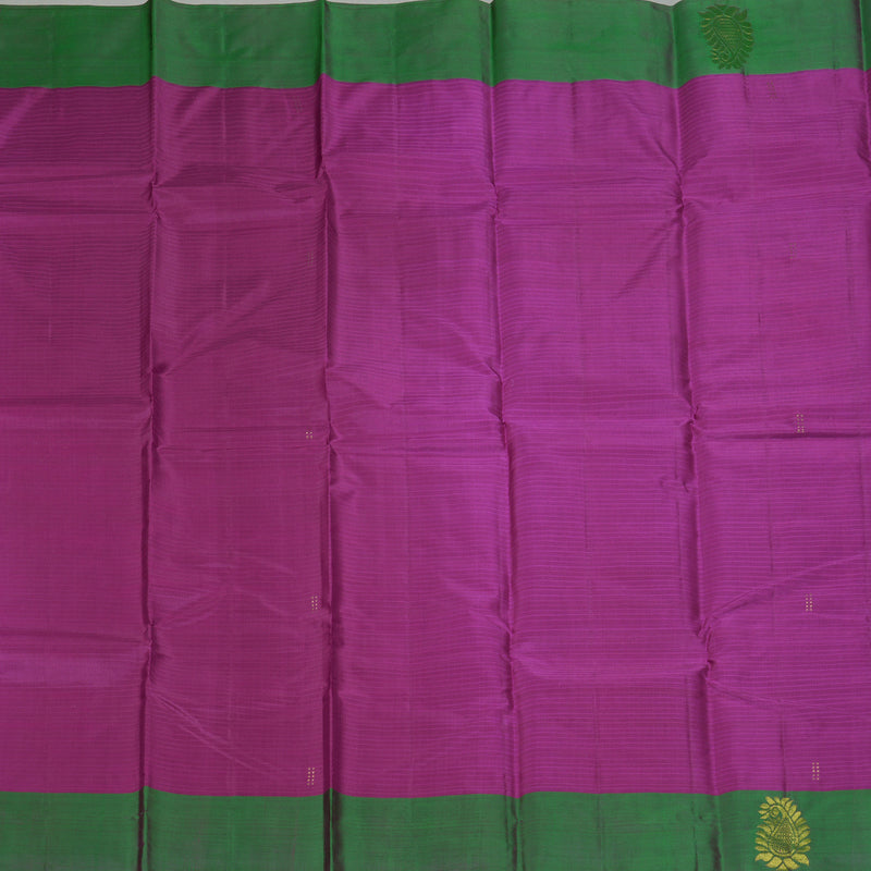 Hayagrivas Handloom Purple Kanjivaram Silk Saree KBF196E1-7