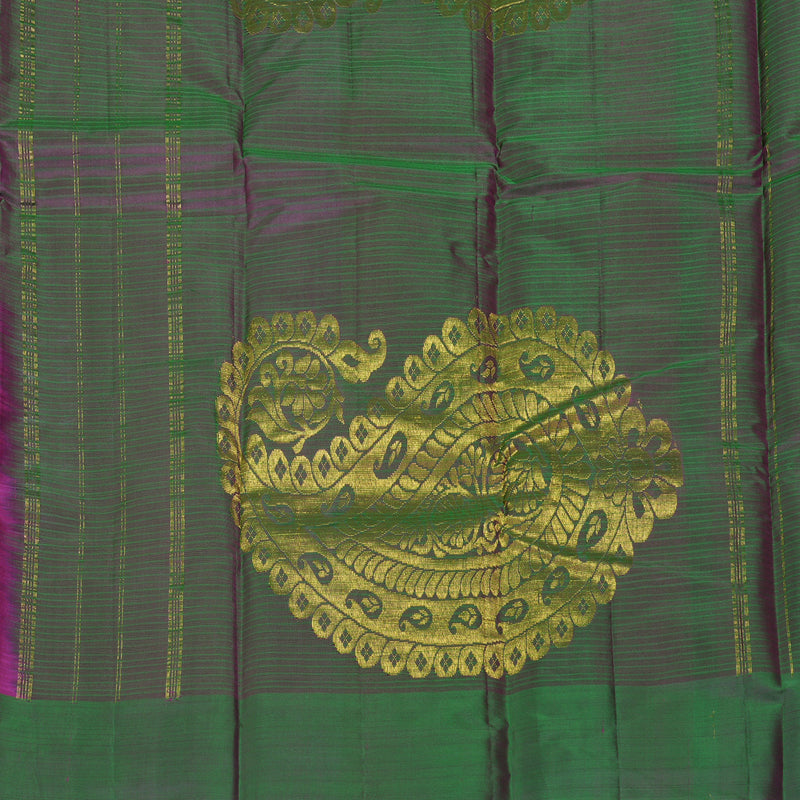 Hayagrivas Handloom Purple Kanjivaram Silk Saree KBF196E1-7