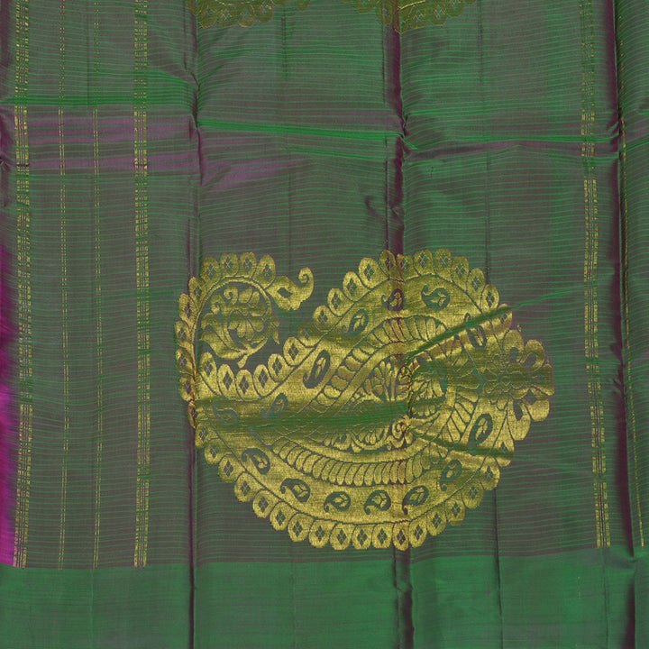 Hayagrivas Handloom Purple Kanjivaram Silk Saree KBF196E1-7